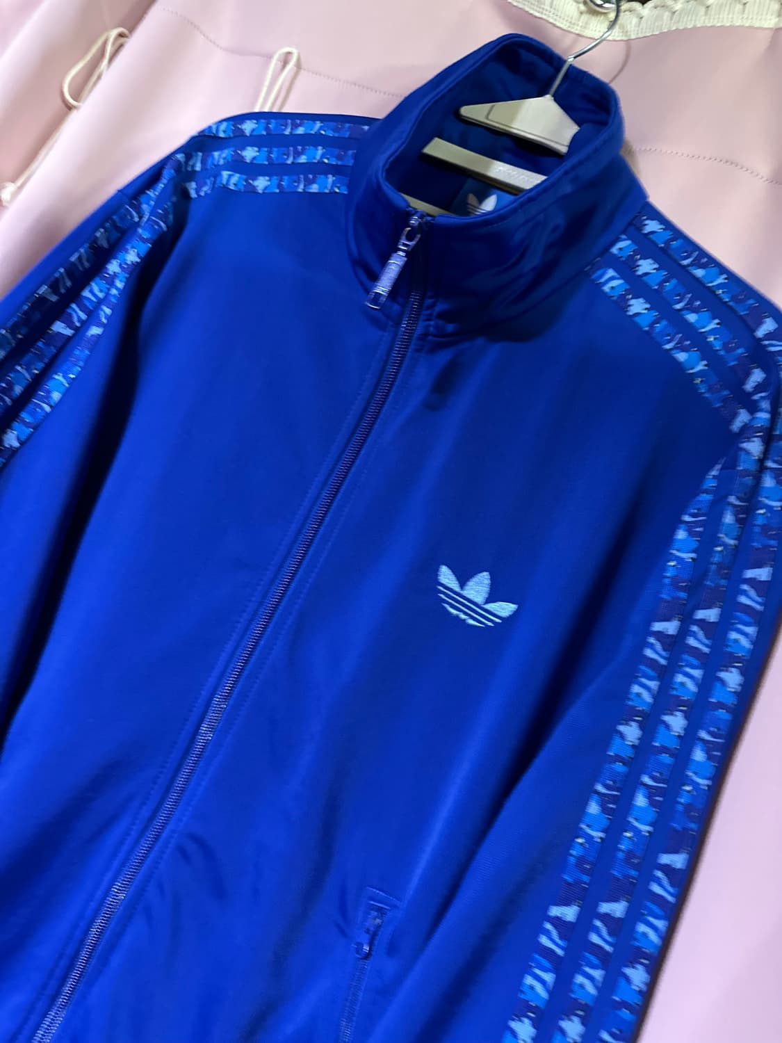 아디다스 져지 아디다스 파이어버드 트랙탑 아디다스카모 져지 집업 블루 상품이미지3