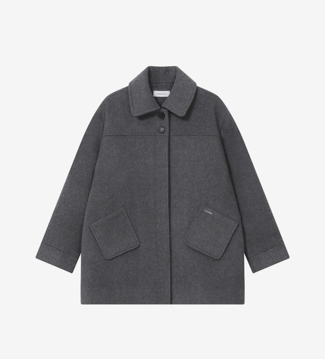 미세키서울 Slate half coat GREY 상품이미지1