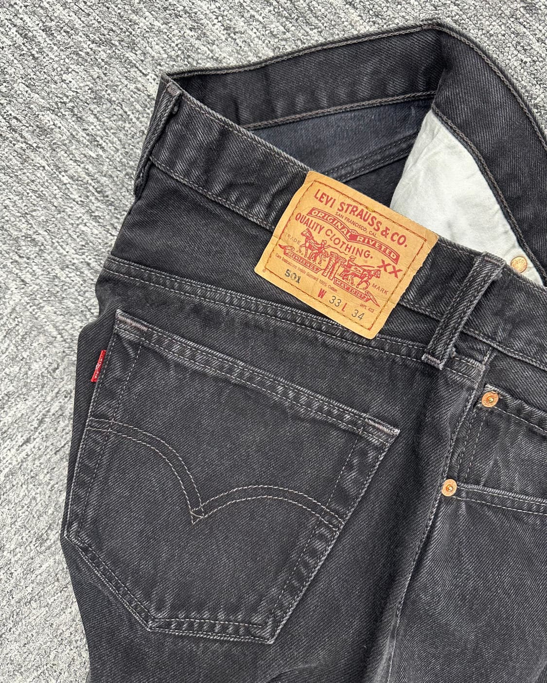 (허단41)00'S 리바이스 501 워싱블랙-M1771 상품이미지4