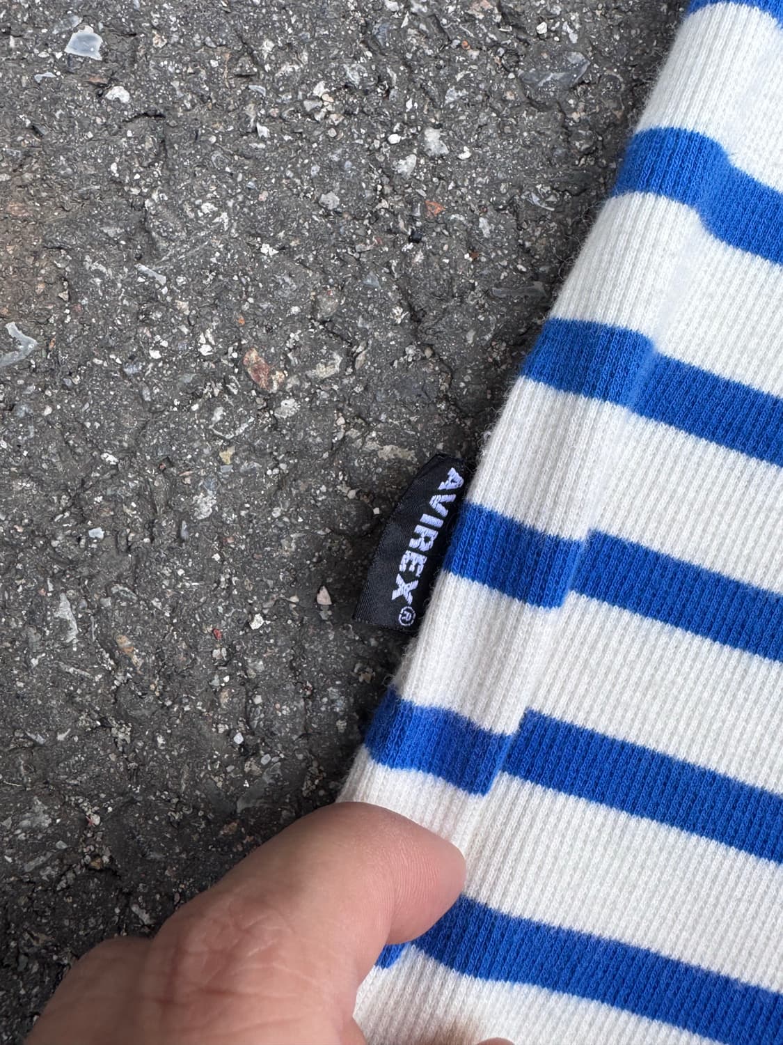 아비렉스 스트라이프 반팔티셔츠  상품이미지4