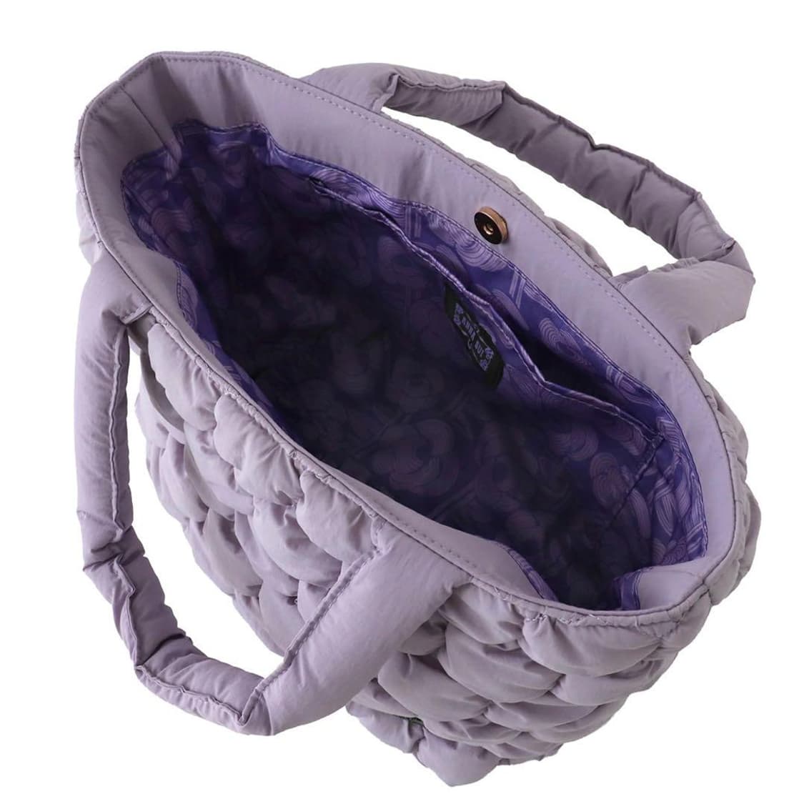 안나수이 퀼팅다운 토트백 퍼플 상품이미지2