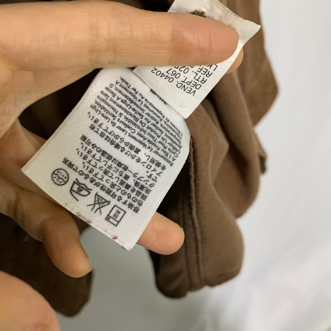 에디바우어 코듀로이 베이직 긴팔 셔츠 브라운 남성 M 골덴 남방 상품이미지6