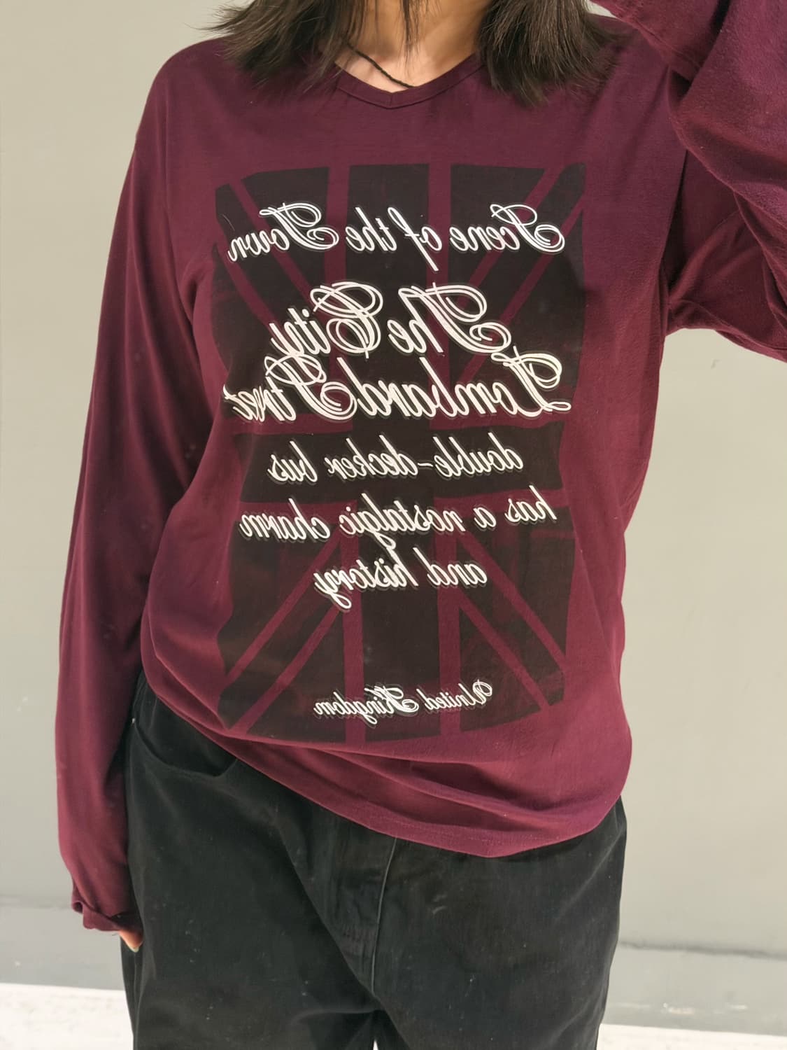 Uk printing & lettering long sleeve 상품이미지4