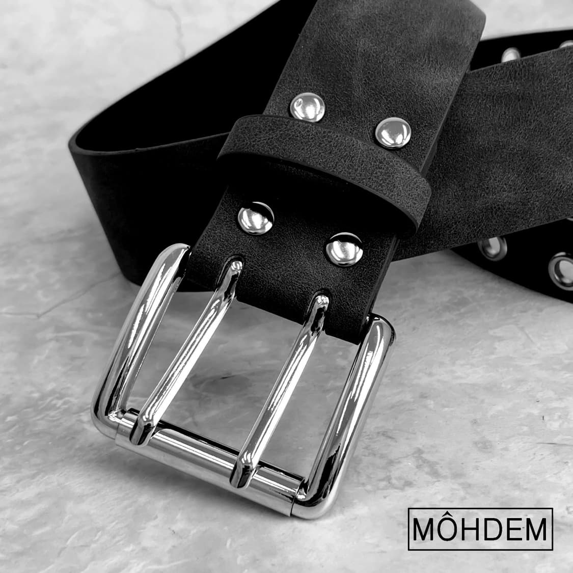 [Unisex] 블랙핑 더블 아일렛 벨트 상품이미지7