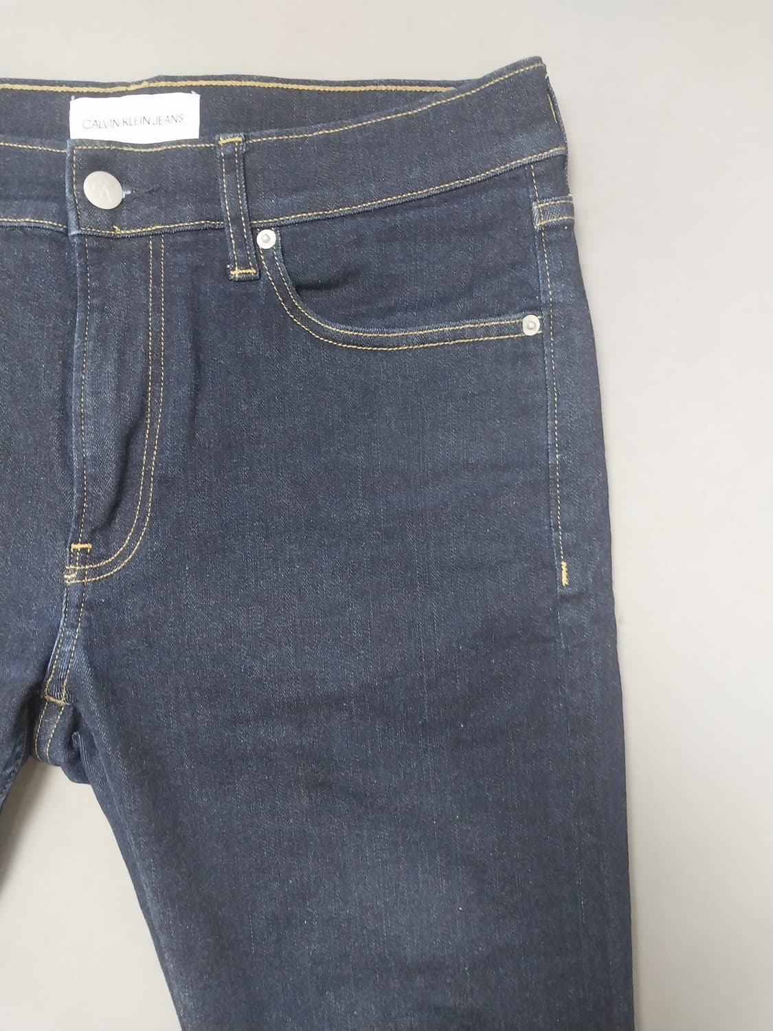 [32] 캘빈클라인 진스 진청 무지 슬림진 청바지 상품이미지4