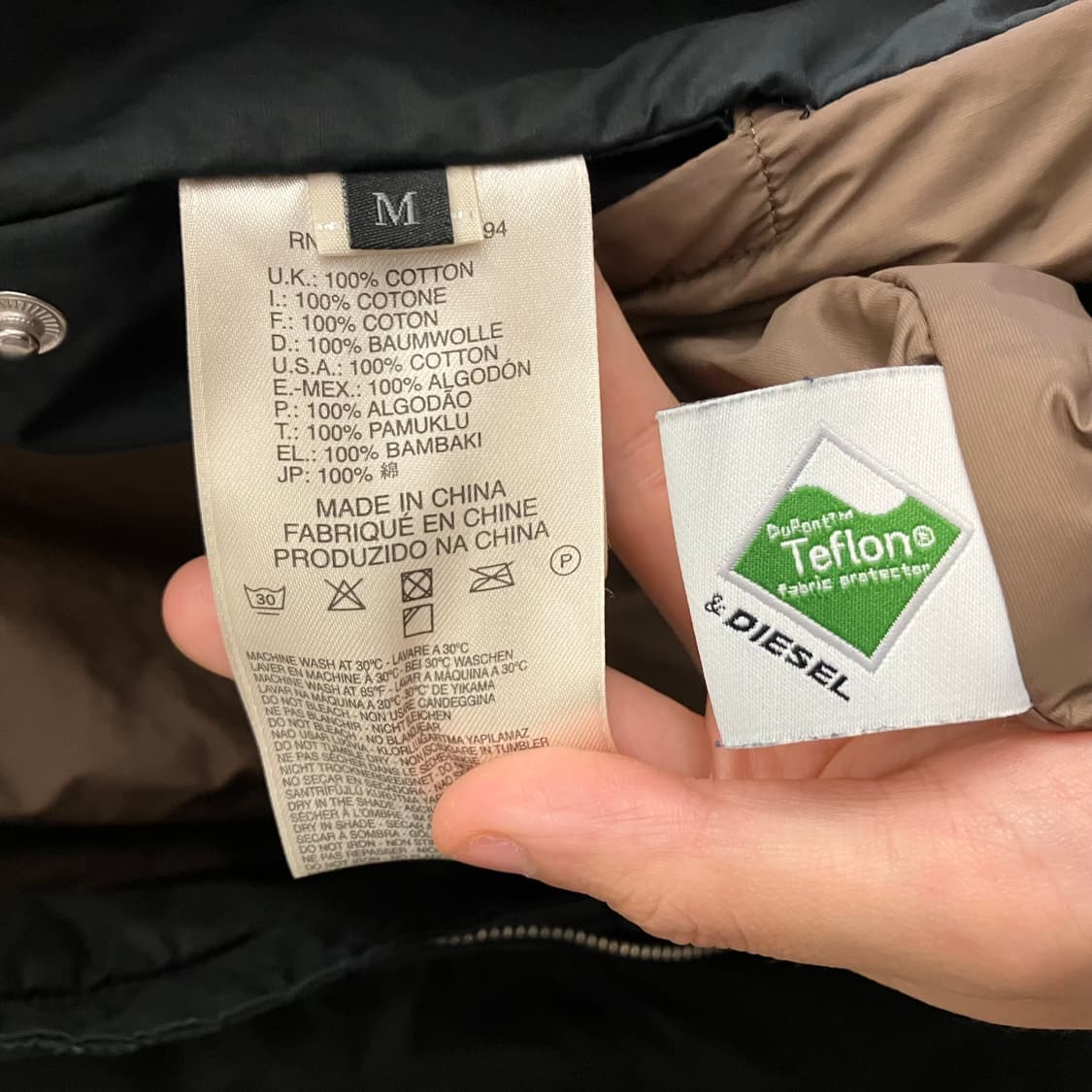 N254 디젤 나일론 바이커 자켓 상품이미지4