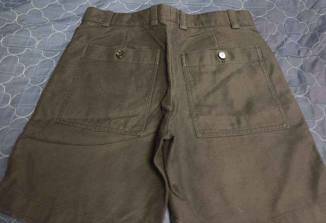 (단종매물)시스템 소프트코튼 100% 스트레치 컷팅 하프팬츠 블랙(31) 상품이미지2