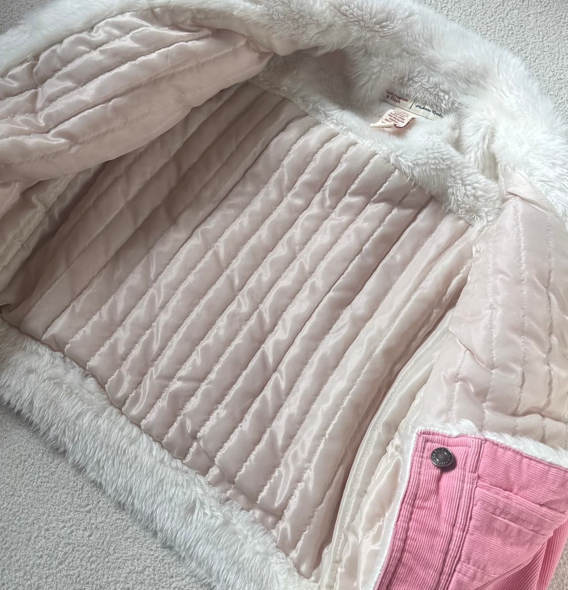 아베크롬비 딸기우유 코듀로이 무스탕 퍼 자켓 상품이미지5