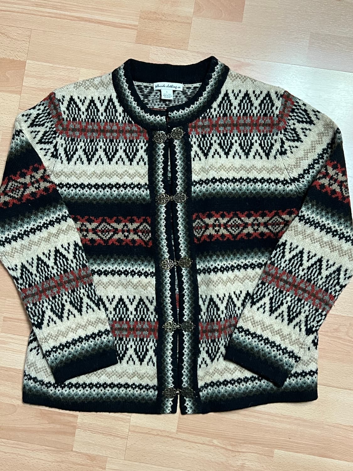 노르딕 자카드 니트 가디건 상품이미지1