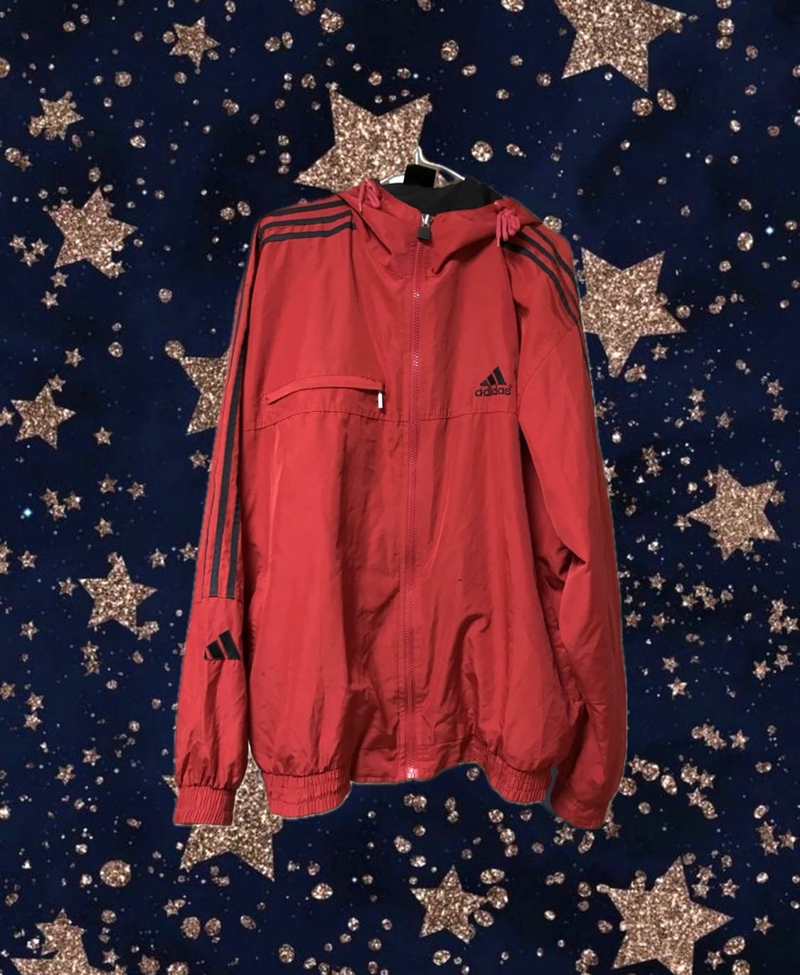 아디다스 빈티지 삼선 후드 바람막이 자켓 상품이미지1