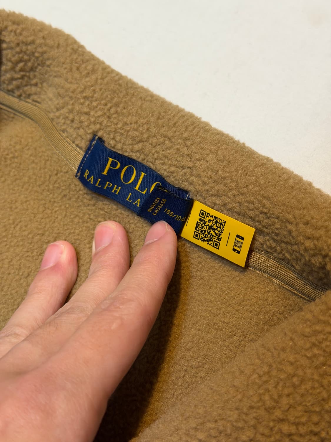 폴로 랄프로렌 해링턴 브러쉬드 플리스 자켓 베이지 상품이미지4