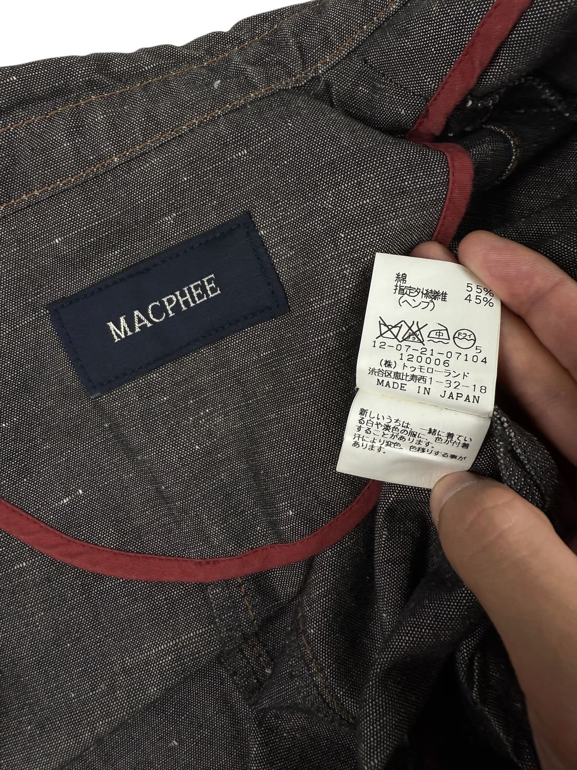 macphee 벨티드 집업 자켓 상품이미지8
