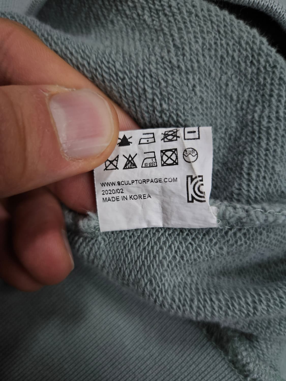 스컬프터 스노우 워시 스웻셔츠 급처 상품이미지5