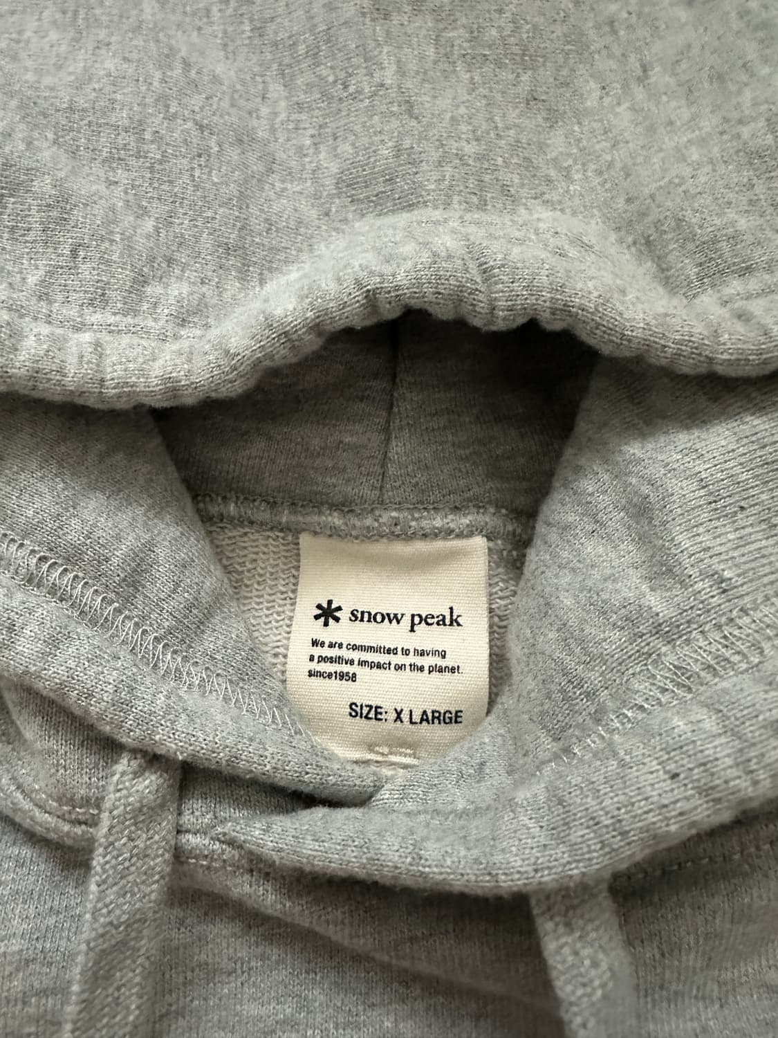 스노우피크 재팬라인 리사이클 후드 스웨트 - XL 상품이미지3