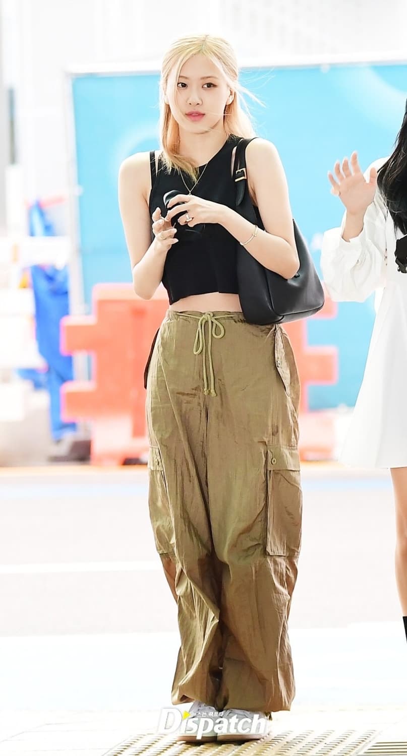 블랙핑크 로제 바지 Motel Rocks Parachute Pants 상품이미지2