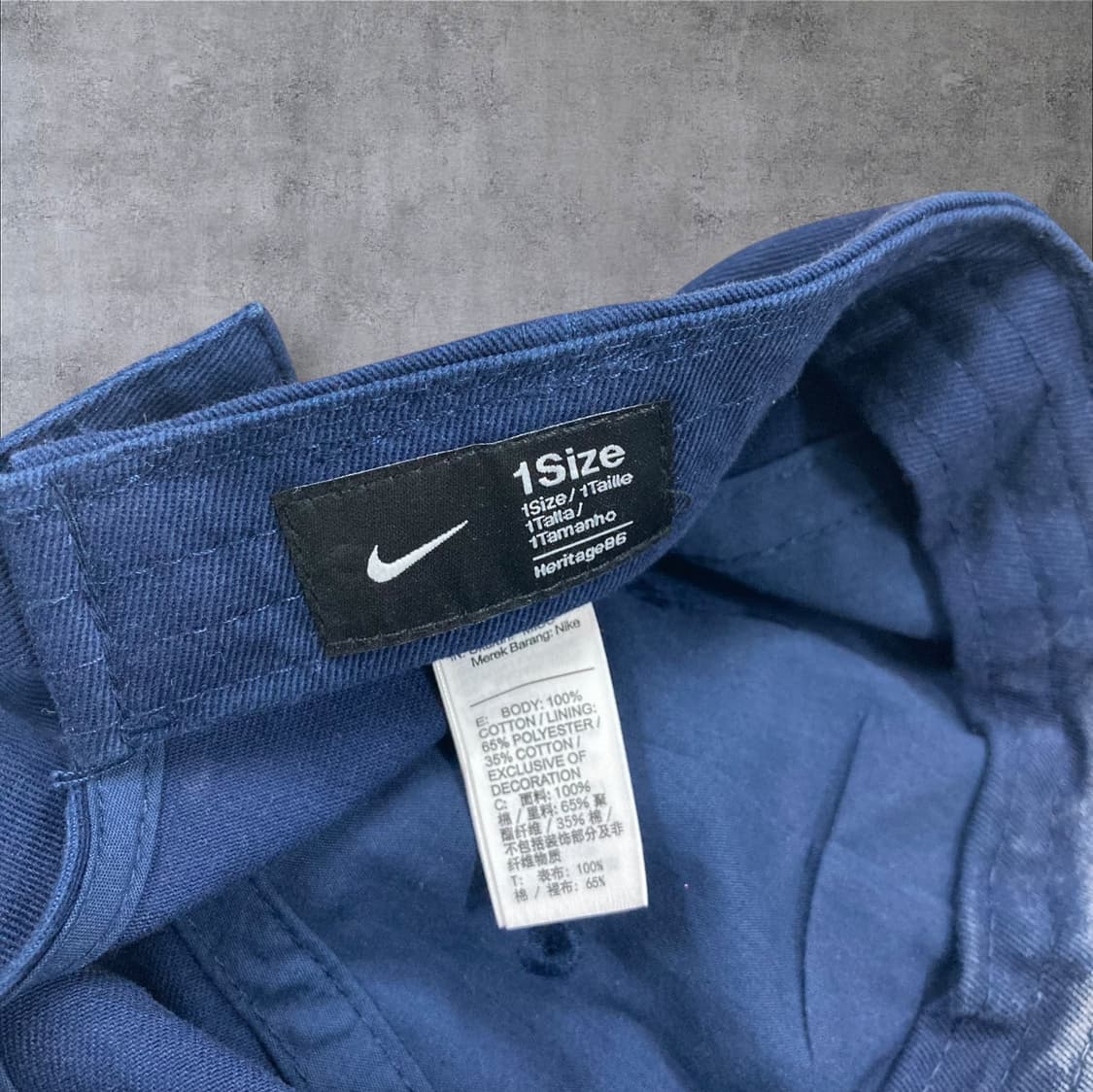 나이키 네이비 컬러 퓨추라 로고 볼캡 상품이미지5