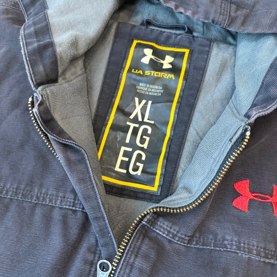 [언더아머] 워크웨어 후드 집업 자켓 XL 상품이미지2