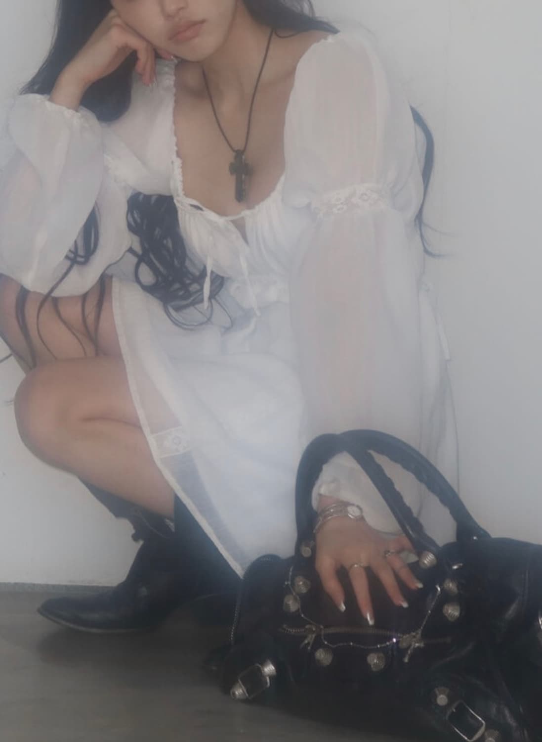 엔젤넘버 로맨틱 레이스 드레스 상품이미지1