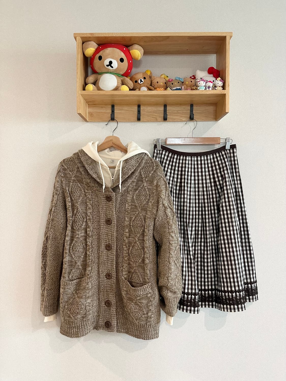 jpn 하구미 스즈코 모리걸 히피 아오이유우 레이어드 코디세트 상품이미지1