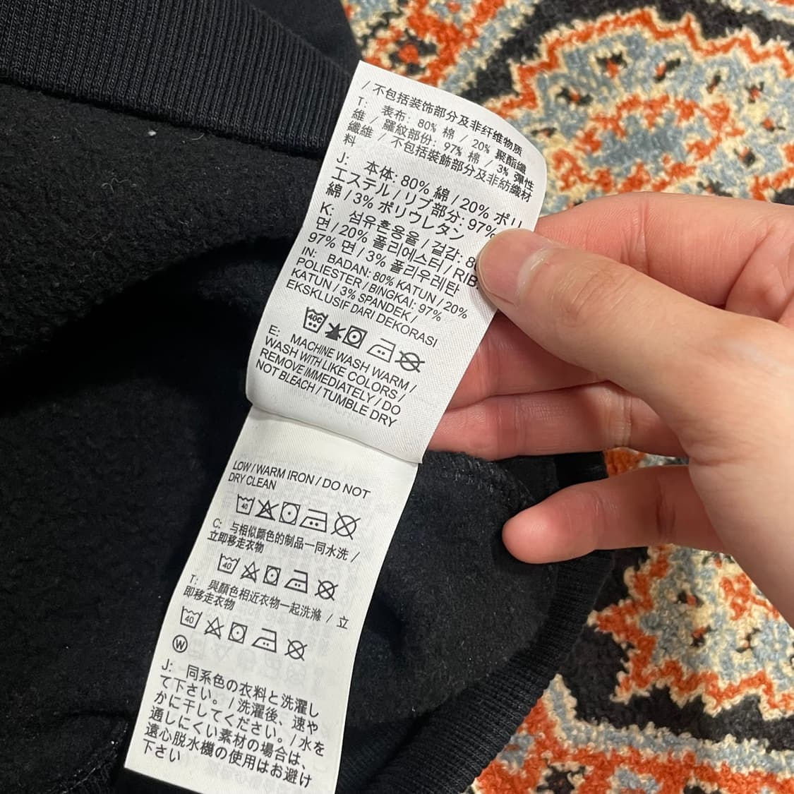 나이키 스우시 블랙 기모 맨투맨 여성S 상품이미지7