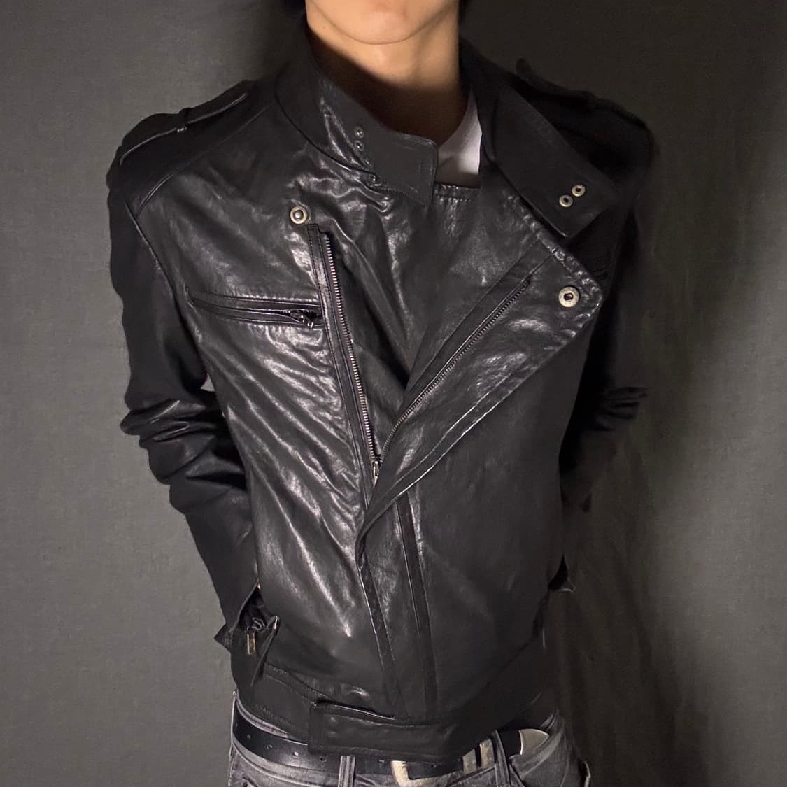 lamb skin leather jacket 상품이미지5