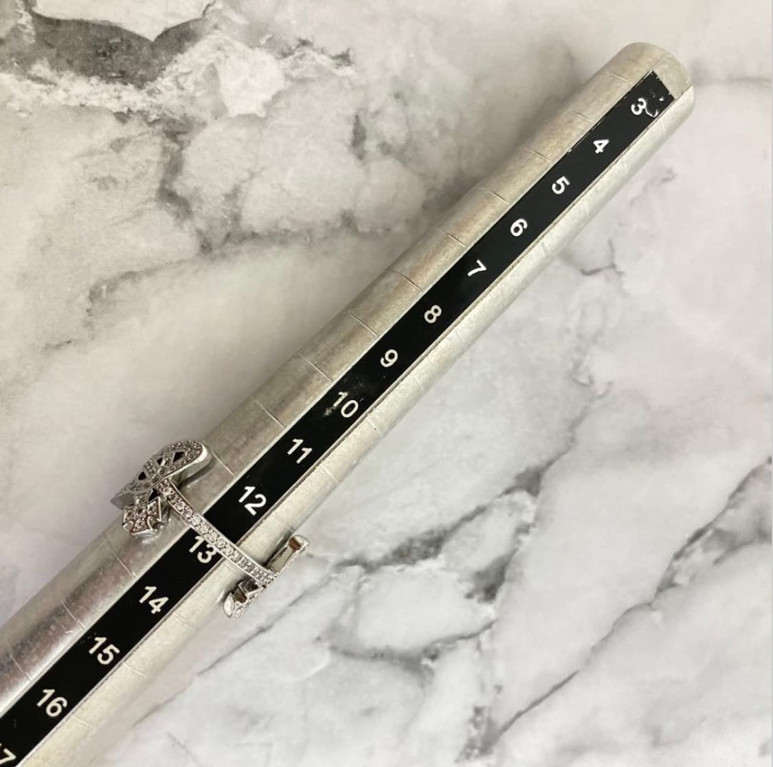 비비안웨스트우드 화이트크리스탈 실버 orb링 반지 상품이미지4