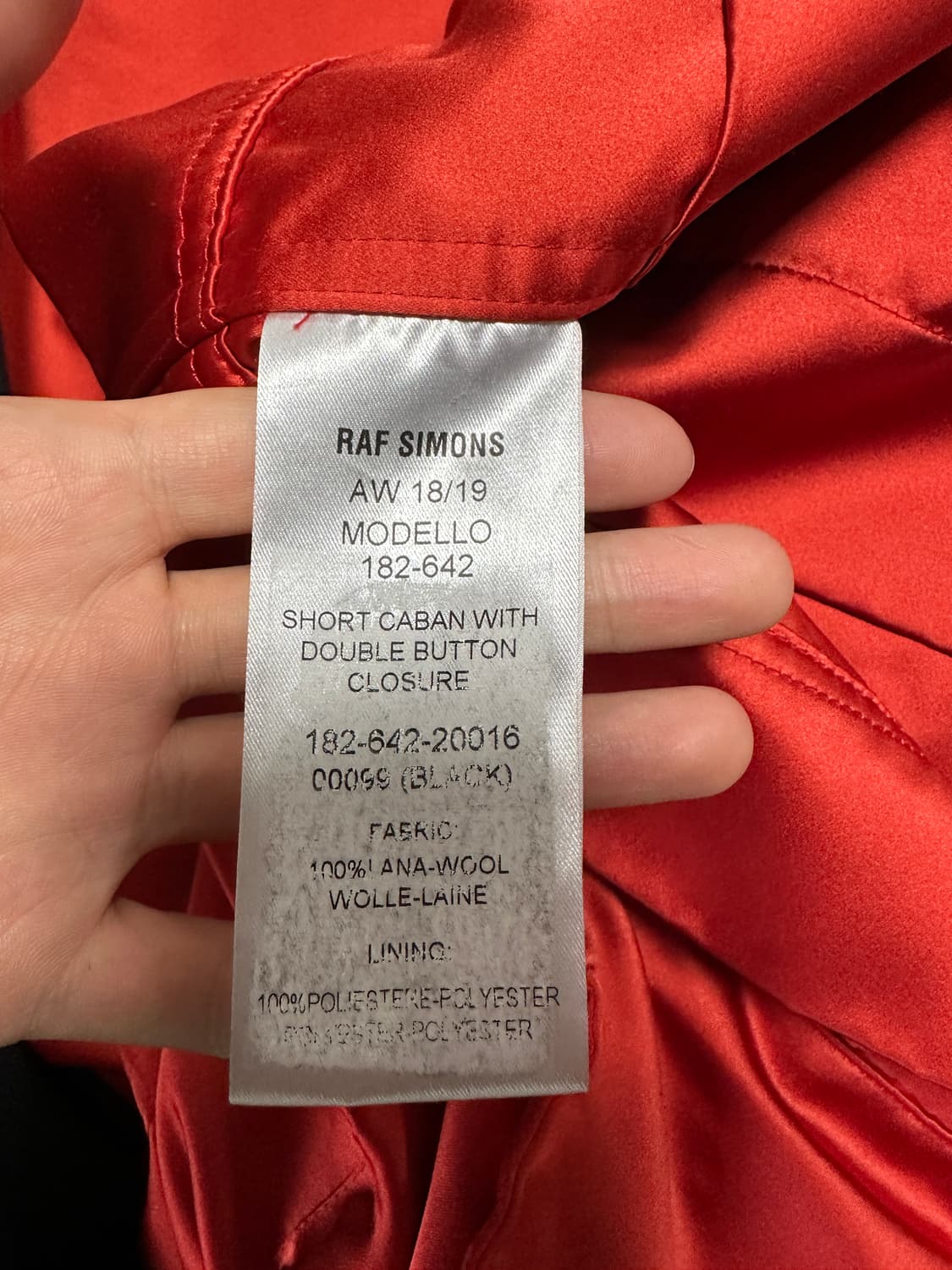 [48] 라프시몬스 카반 코트 블랙 상품이미지4