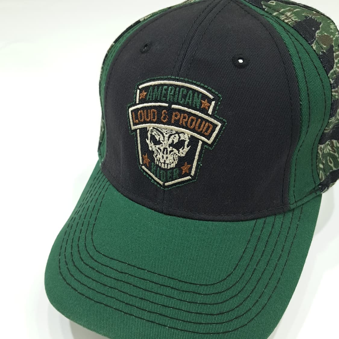 빈티지 BlackCanyon Skull 패치 카모 볼캡 P1775 상품이미지1