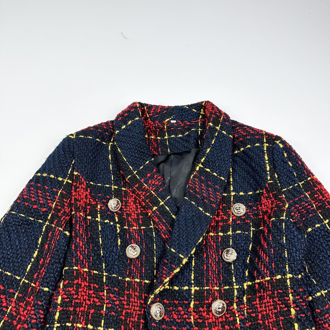 VTG 빈티지 트위드 체크 블레이저 자켓 (L 여성추천) 상품이미지1