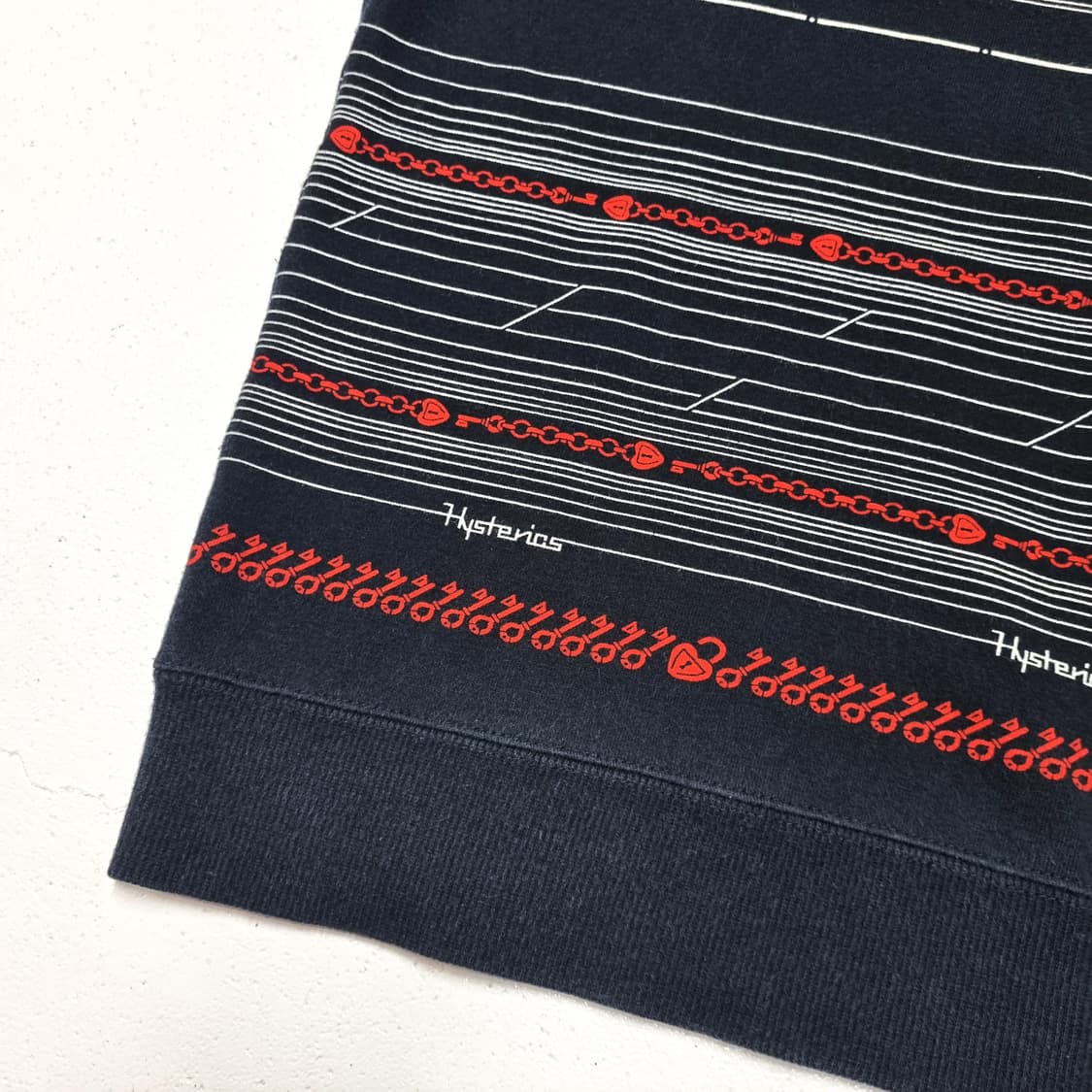 Hysteric Glamour 체인링크 크롭 맨투맨 - Free 상품이미지5