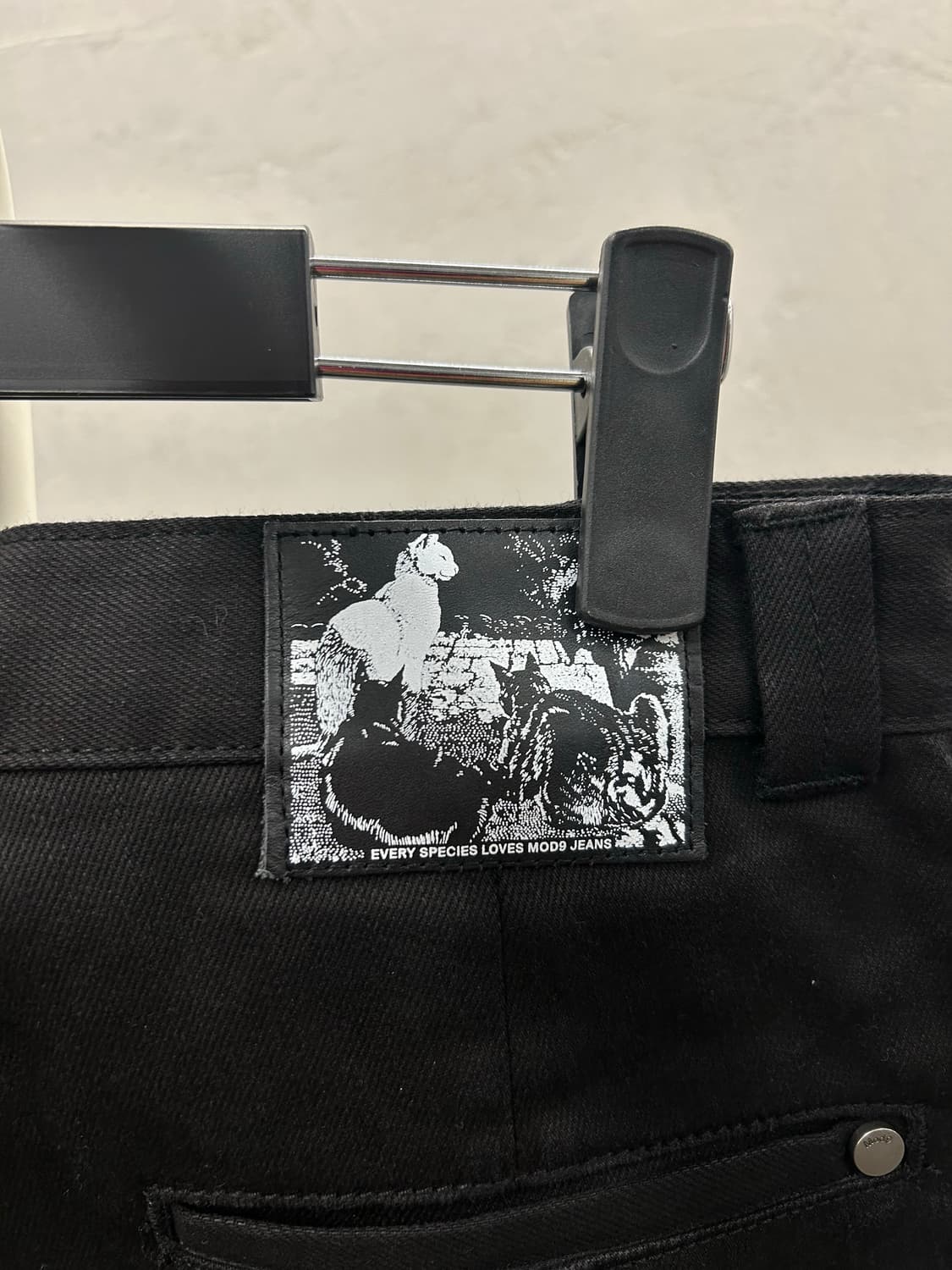 Mod9 블랙 와이드 팬츠 상품이미지8