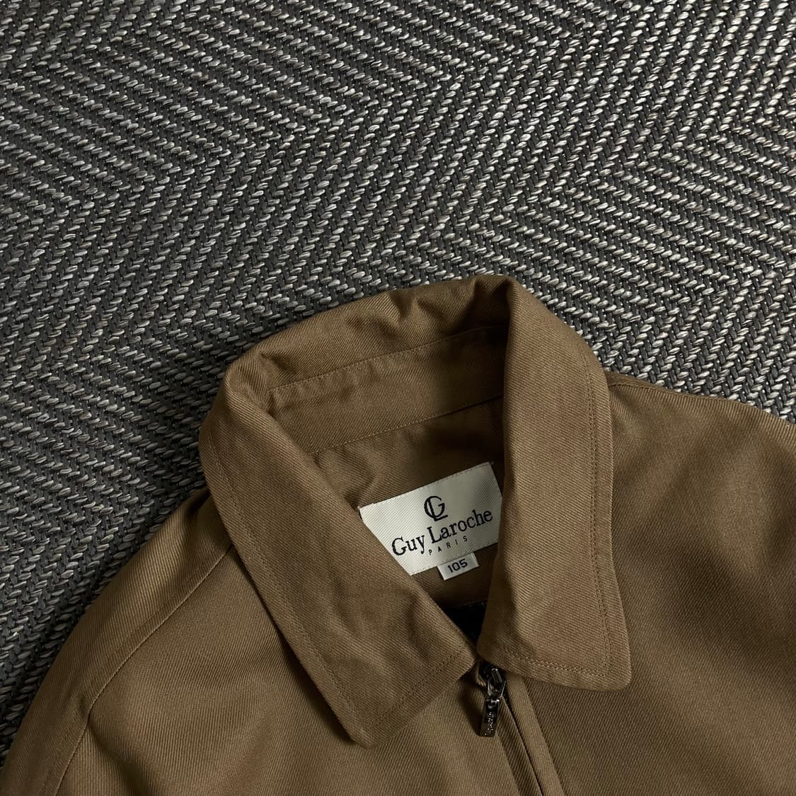 Guy Laroche 빈티지 헤링턴 브라운 블루종 자켓 y 3857 상품이미지6