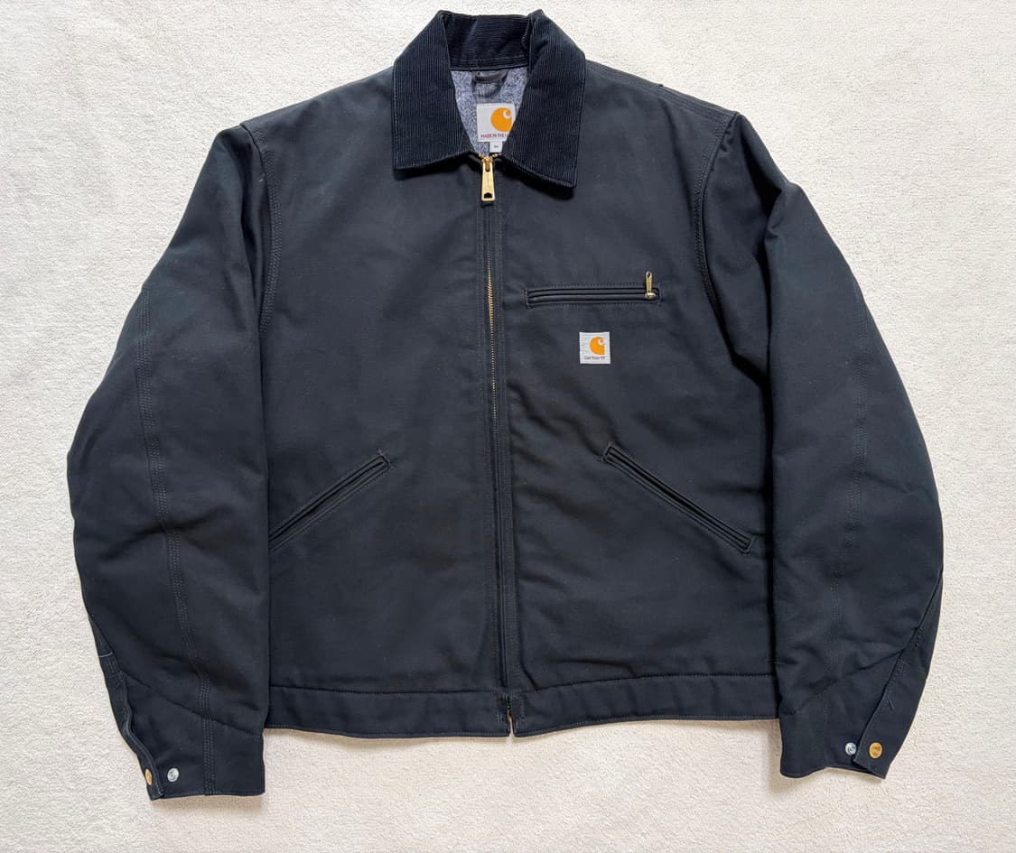 [M]칼하트 j001 디트로이트 워크 자켓 (Made in USA) 블랙 상품이미지1