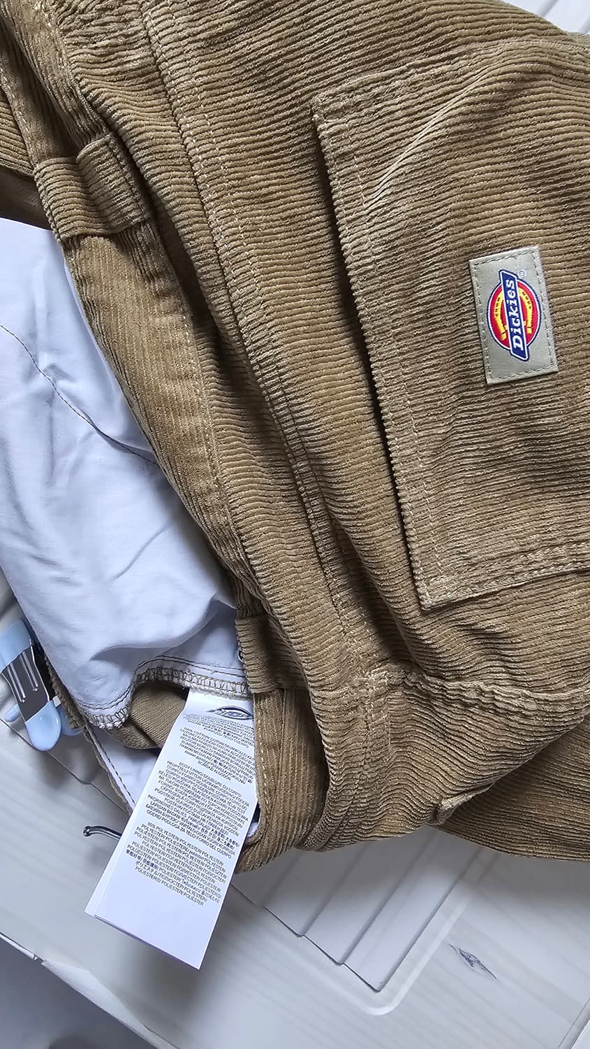 디키즈 더블니 코듀로이 워크팬츠 Khaki 34사이즈 판매 상품이미지5