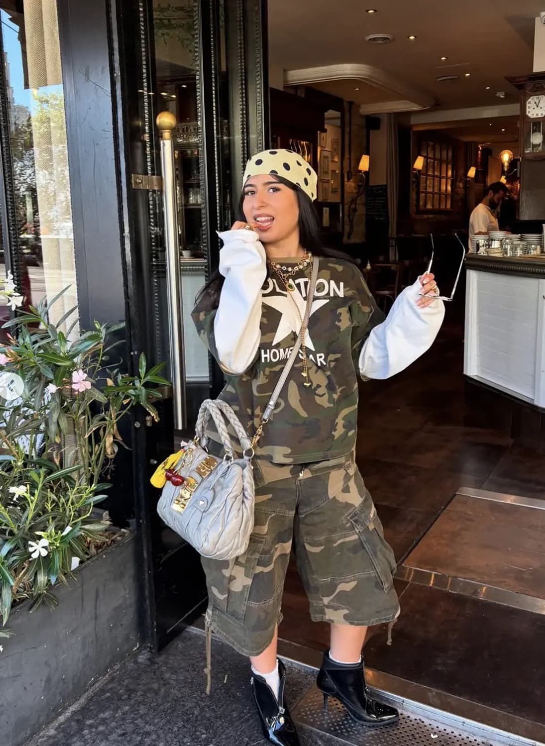 ihp 카모 레이어드 티셔츠 M 상품이미지3