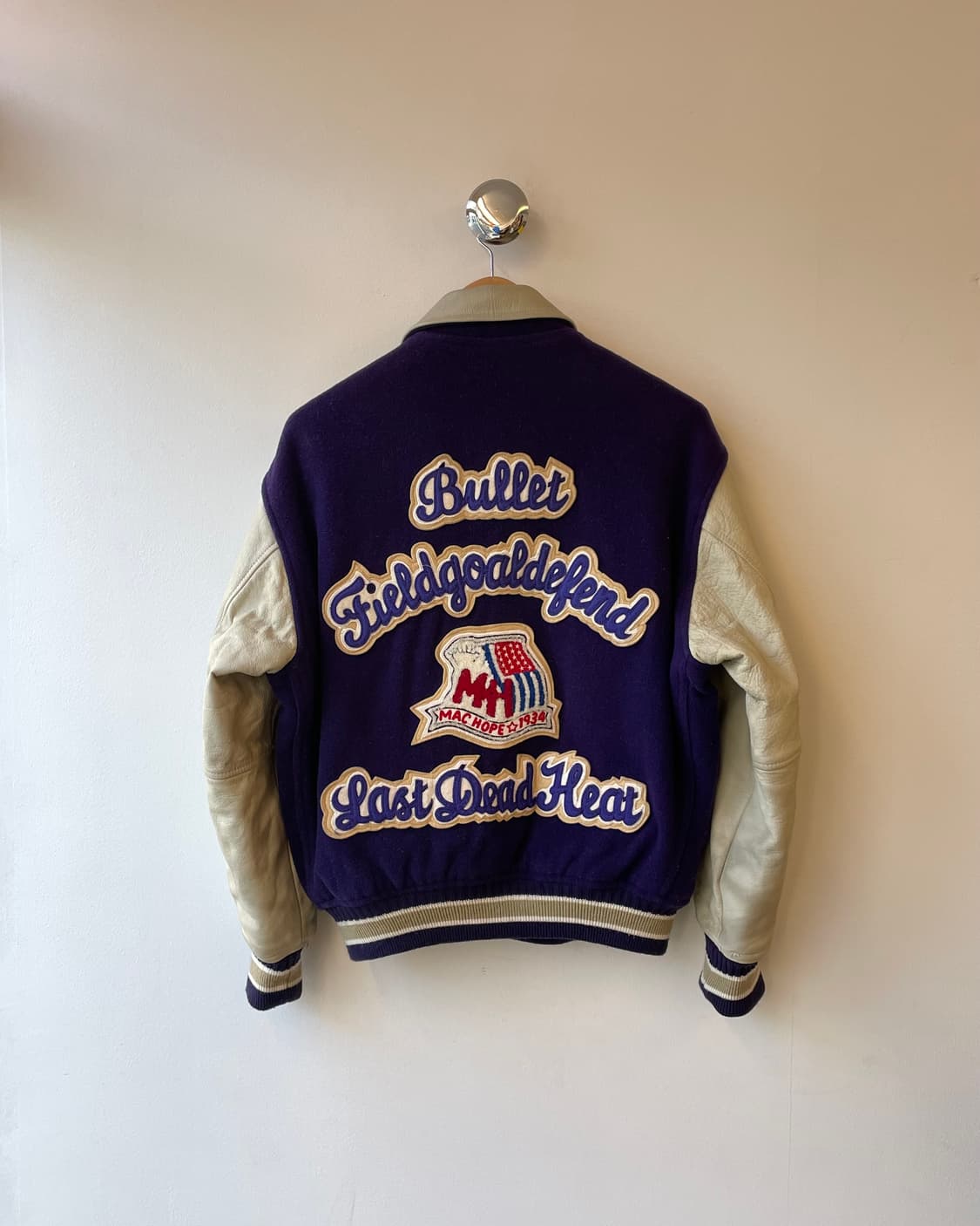 90‘s Machope Wool & Leather varsity jkt 상품이미지3