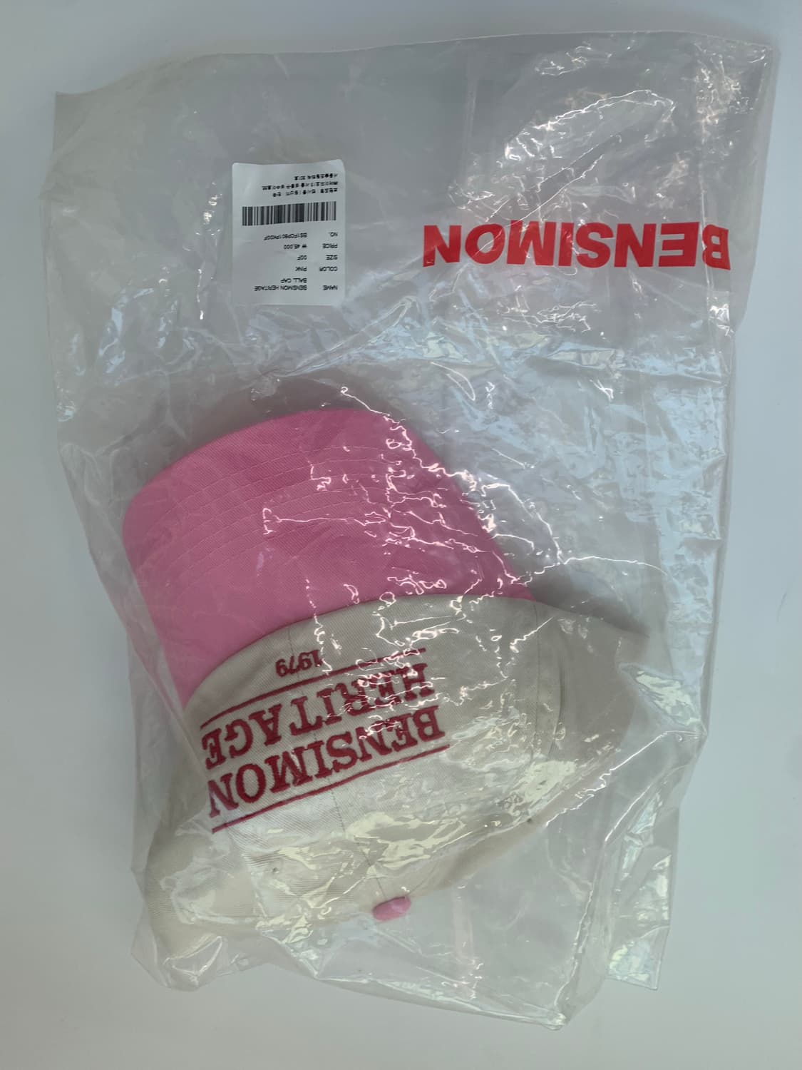 BENSINON 핑크 캡 상품이미지2