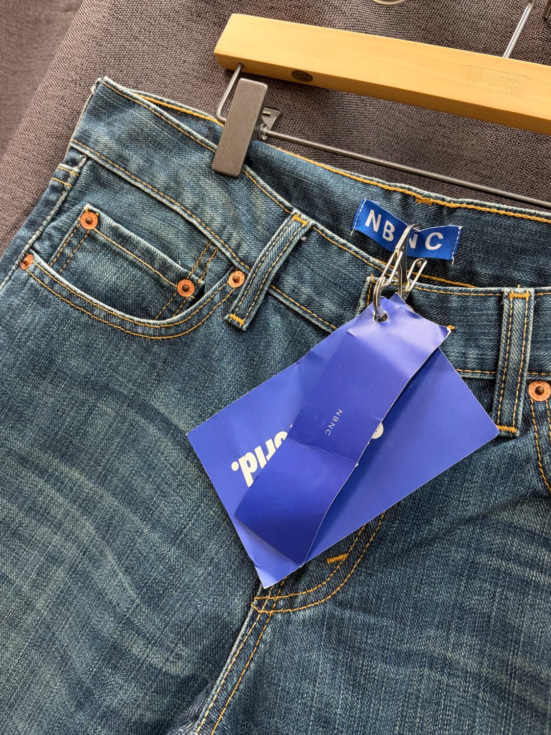 리바이스 리메이크 진 데님 팬츠 워싱 페이즐리 배색 상품이미지3