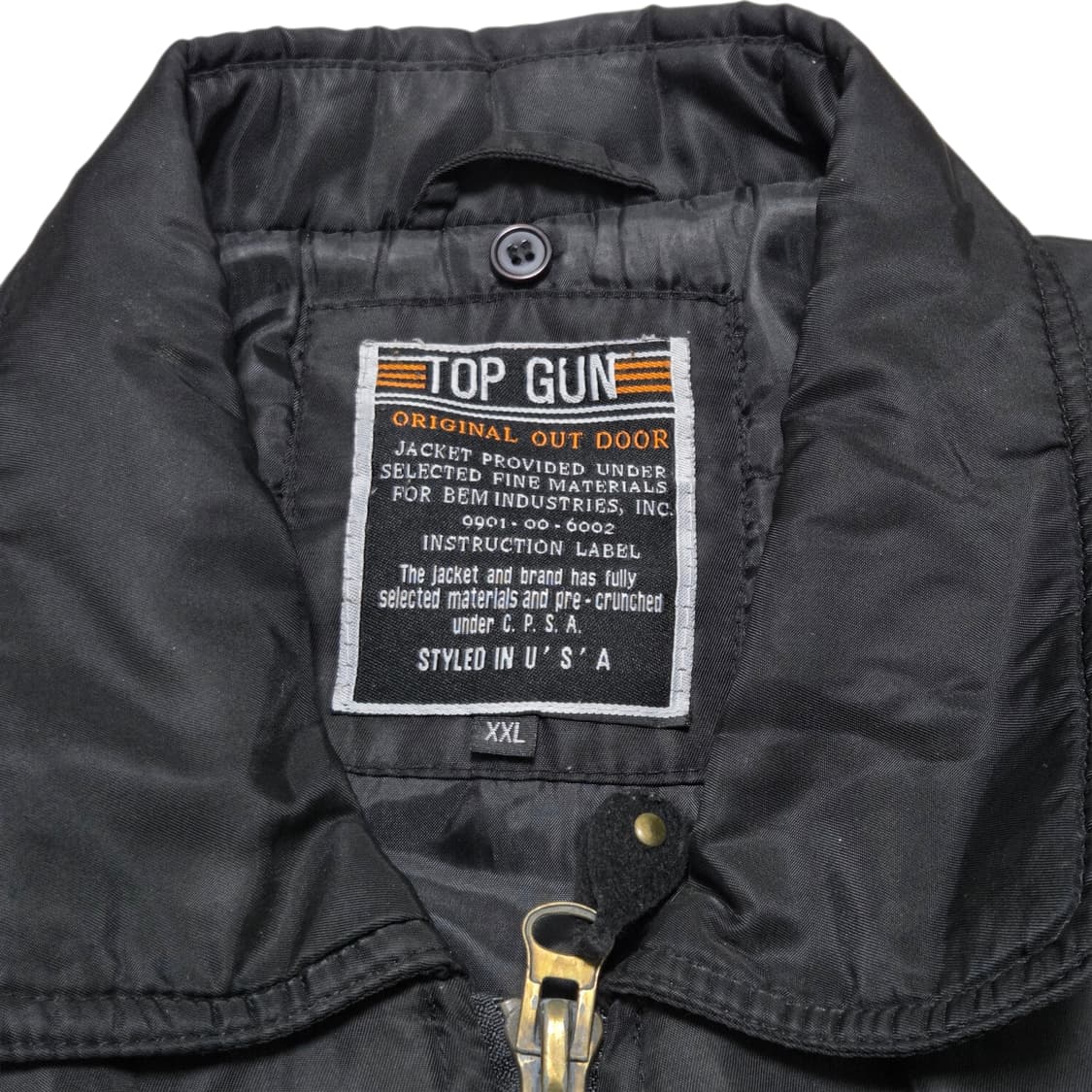 U.S.A 빈티지 탑건 CWU-45/P 스타일 플라이트 항공 점퍼 상품이미지4