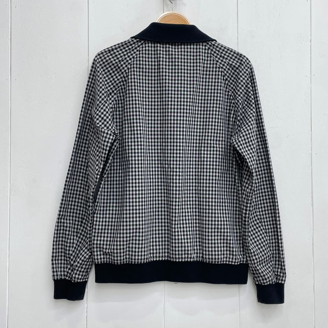 프레드페리(FRED PERRY) 월계수 로고 깅엄 체크 집업 자켓 상품이미지8
