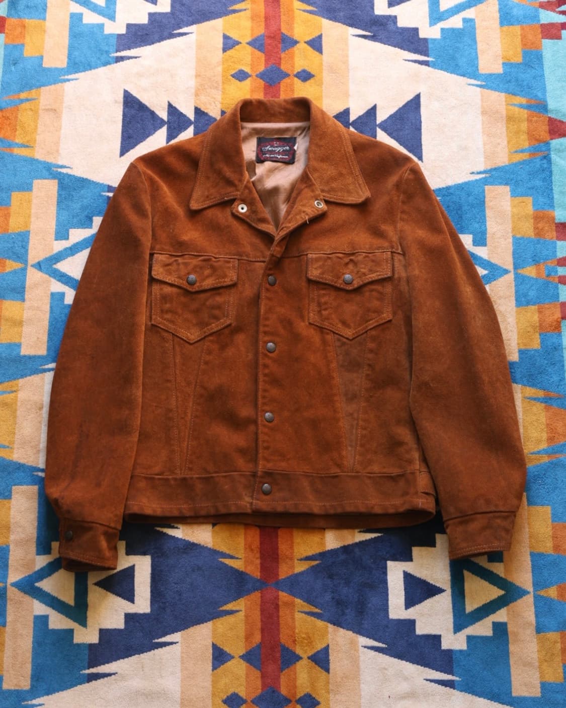 스웨거 60~70s 스웨이드 트러커 자켓(리바이스Type lll 모티브) 상품이미지1