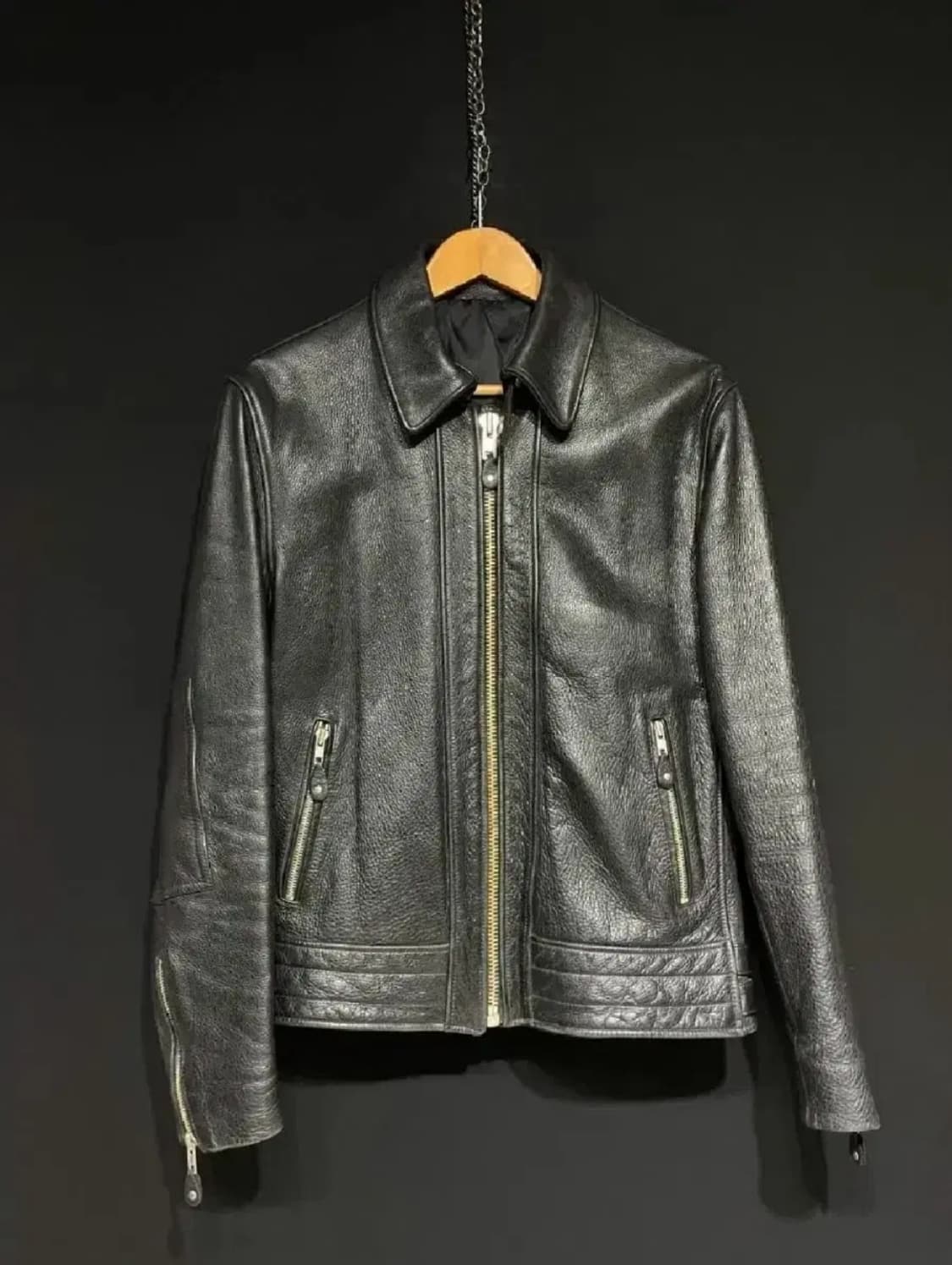 100)싱글라이더 소가죽 자켓 상품이미지1