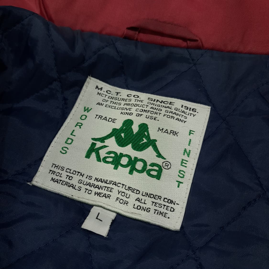 CL400 L 카파 90s 나일론 퀼팅안감 버건디 코치 자켓 아우터 상품이미지7