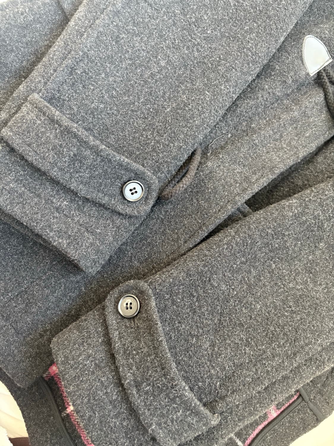 빈티지 체크 떡볶이 코트 상품이미지4