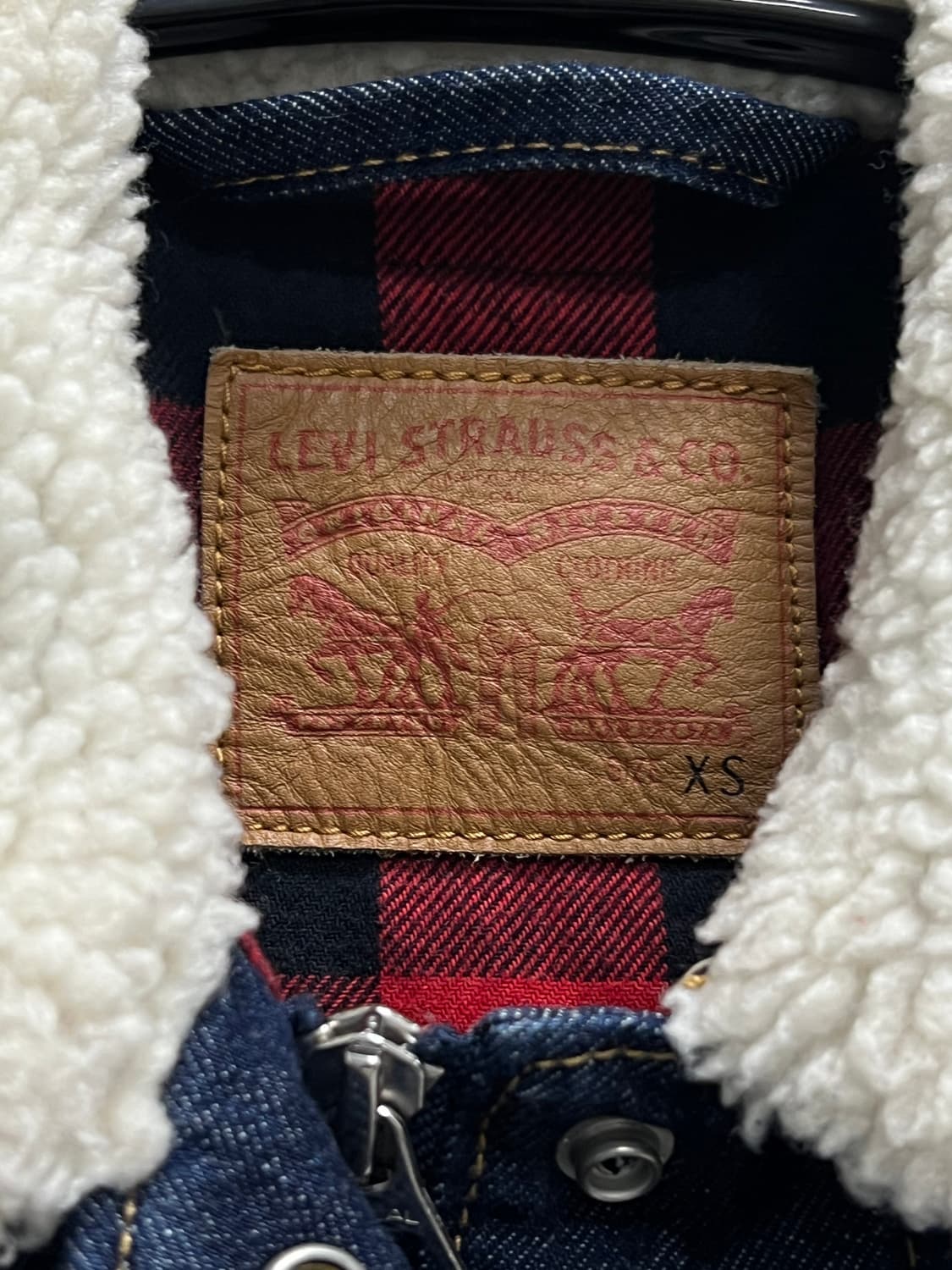 (XS) 리바이스 셰르파 트러커 구스다운 데님 자켓 상품이미지4