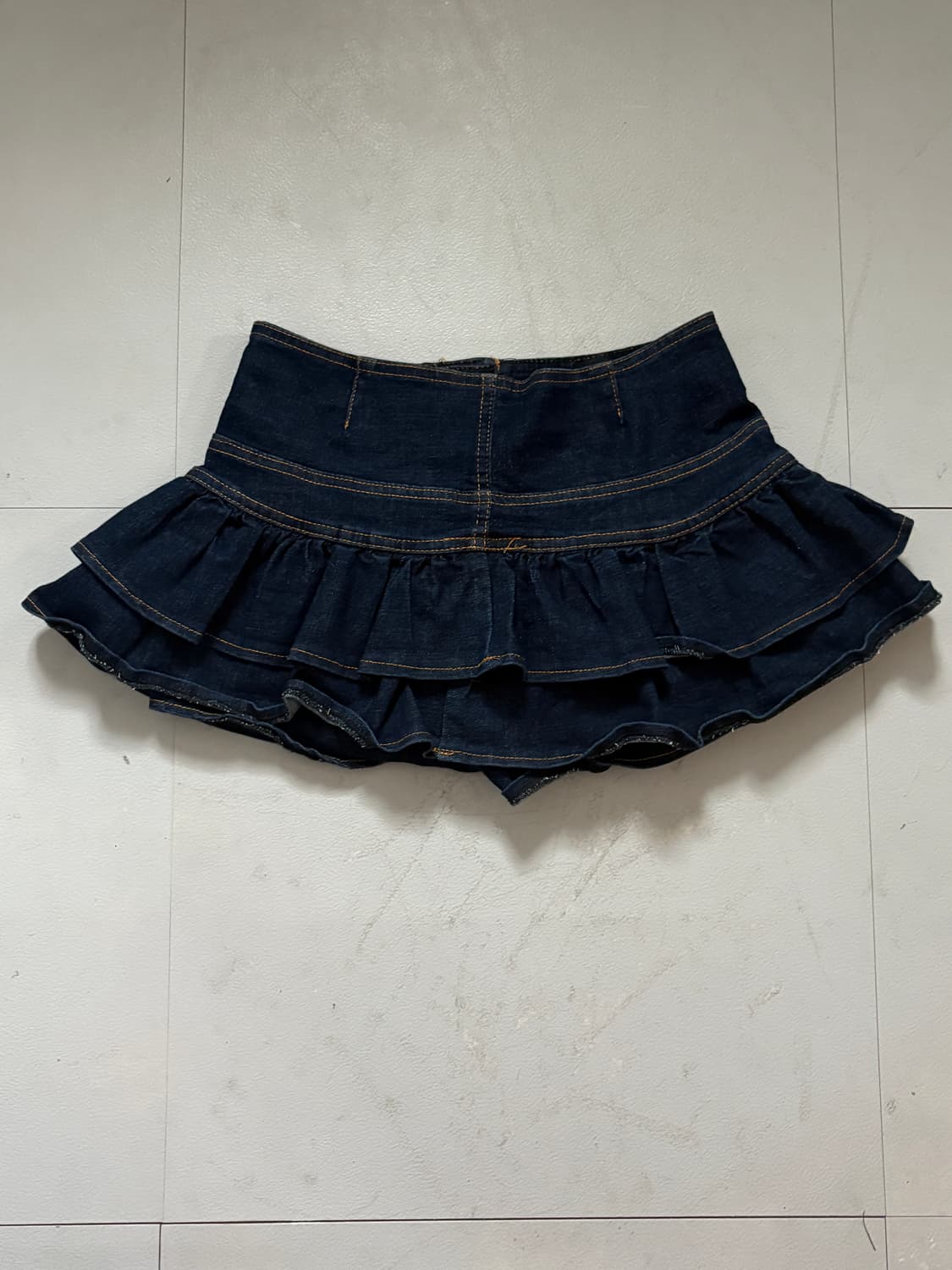 • denim cancan button skirt 상품이미지7
