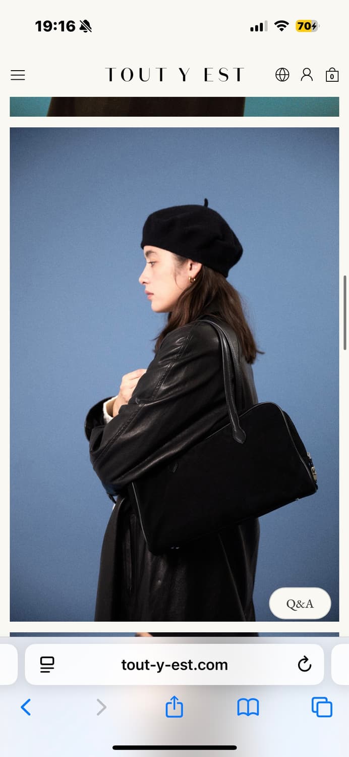 투티에 로케백 스웨이드 미사용 상품이미지1