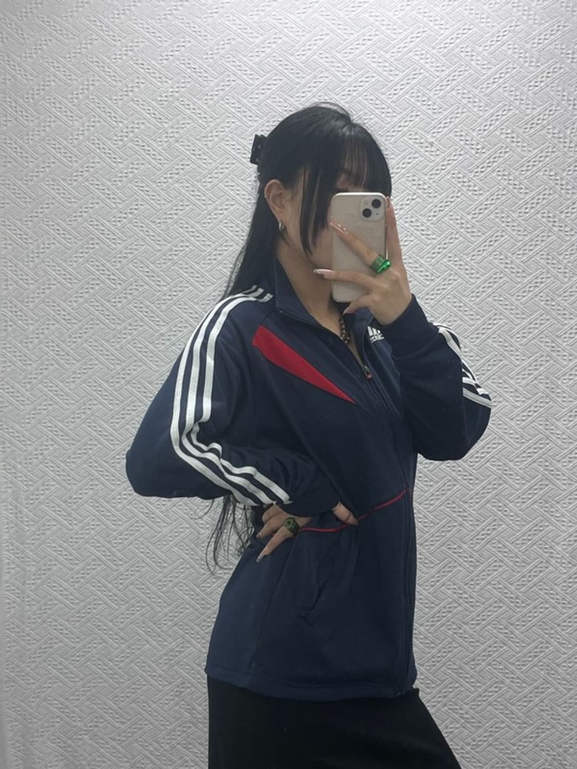 아디다스 올드스쿨 레트로 빈티지 배색 져지 집업 95 C08243 상품이미지2