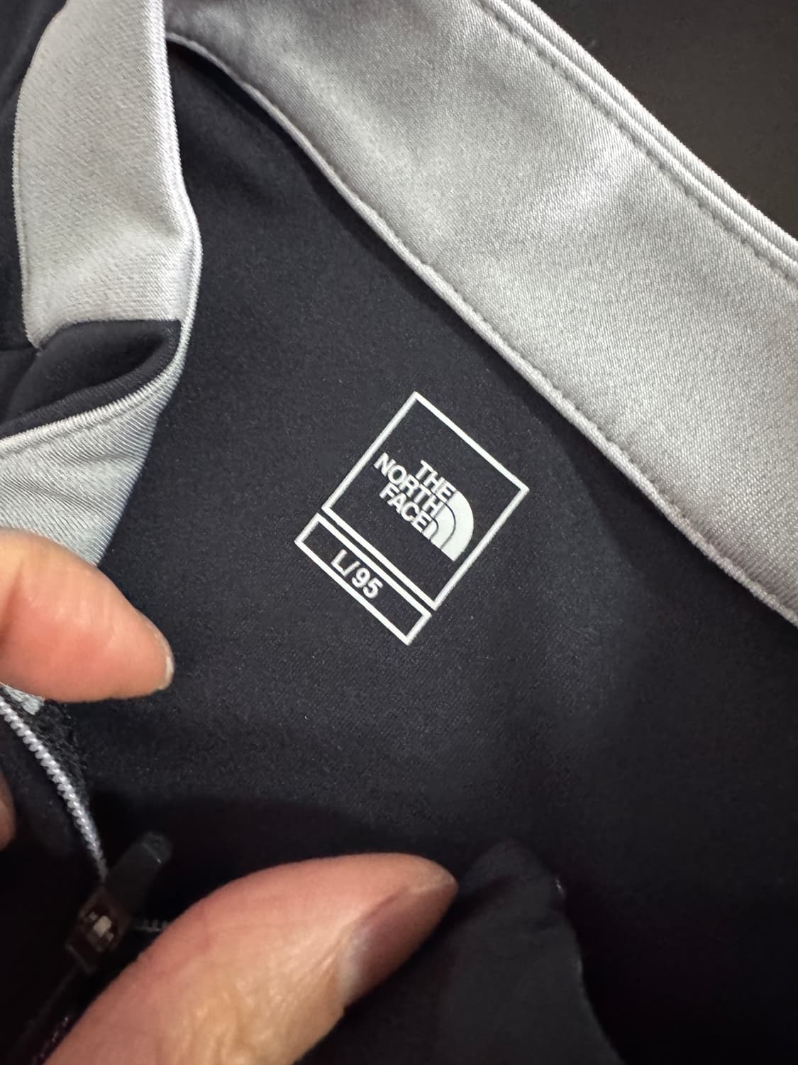 여성 노스페이스 헬스 테크 기능성 반집업 티셔츠 L 상품이미지3