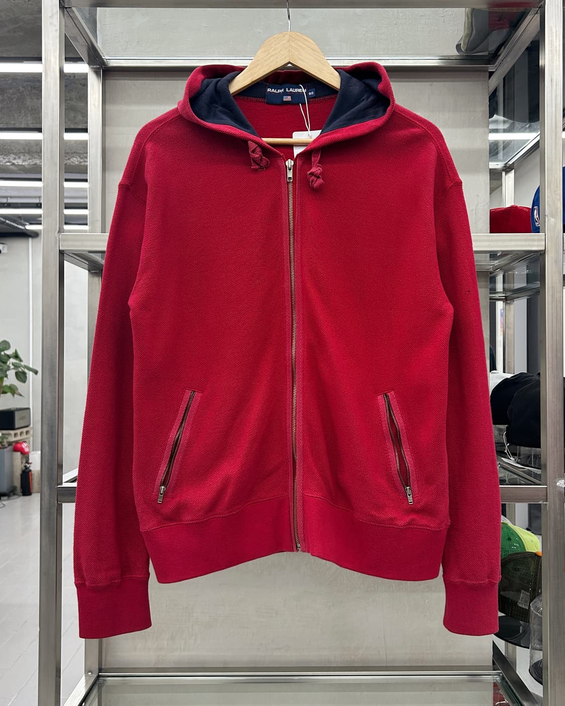 폴로 스포츠 90s 백로고 코튼  니트 후드집업 상품이미지4